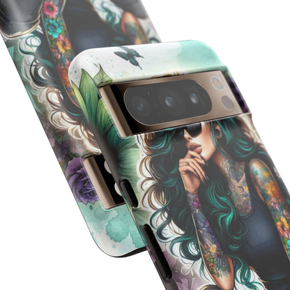 Urban Wildflower – Edgy Tattooed Beauty Mobile Cover
