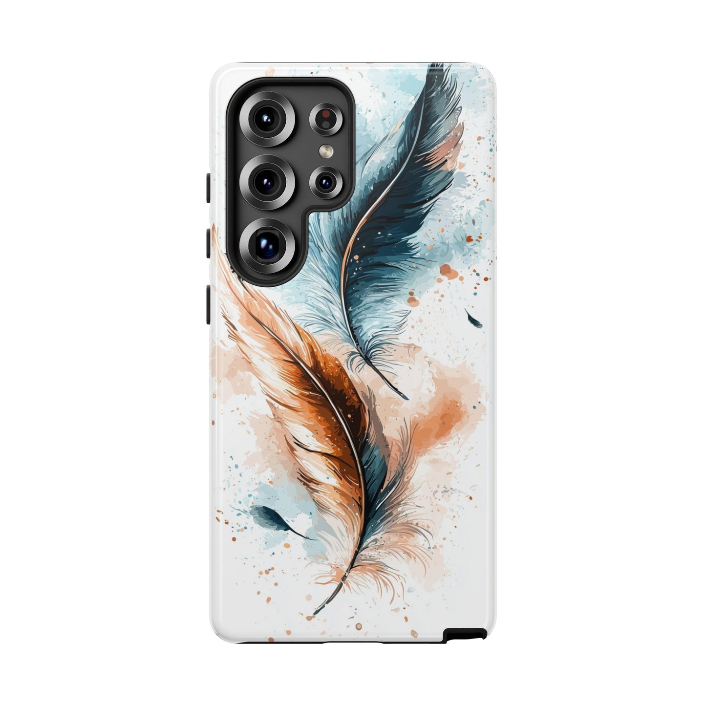 Feather Glow Watercolor Phone Case for iPhone, google Pixel & Samsung