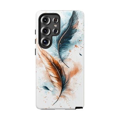 Feather Glow Watercolor Phone Case for iPhone, google Pixel & Samsung