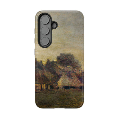 Van Gogh Village Painting Phone Case - iPhone, Samsung, Pixel - Artistic Starry Night Cover, Gift for Art Lovers