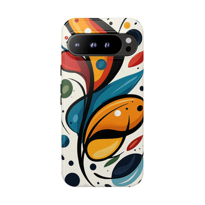 Vibrance Bloom – Bold Abstract Burst Phone Case for iPhone, Google Pixel, Samsung