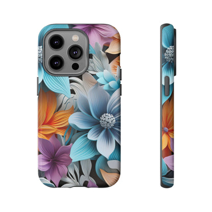 Elegant 3D Floral Bloom Mobile Case – Vivid & Artistic