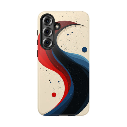 Galactic Drift – Cosmic Wave Abstract Phone Case for iPhone, Samsung & Pixel