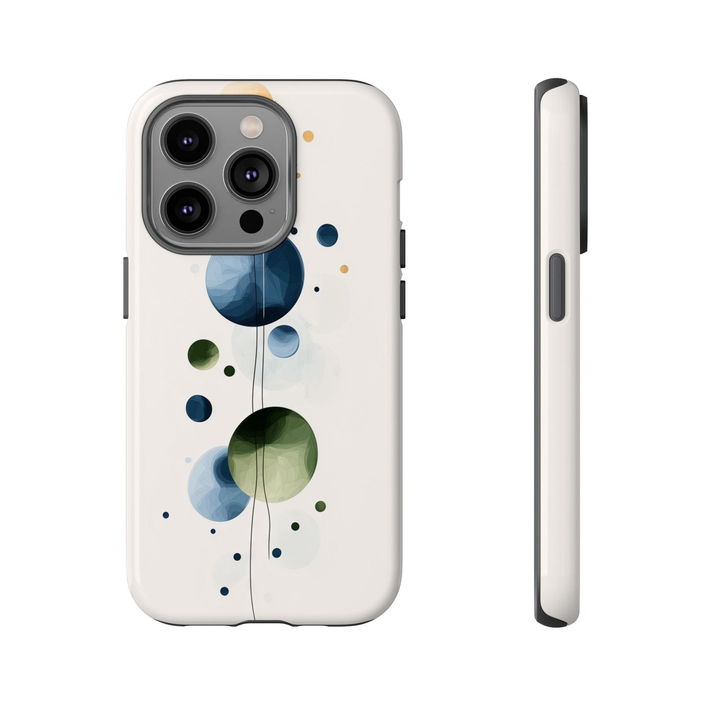 Orbit Bloom – Abstract Bubble Art Phone Case for iPhone, Samsung & Pixel