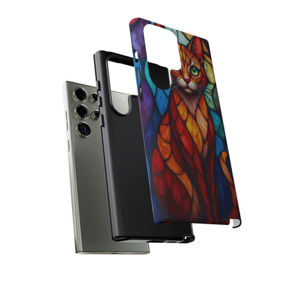 Geometric Cat: Colorful Abstract Portrait