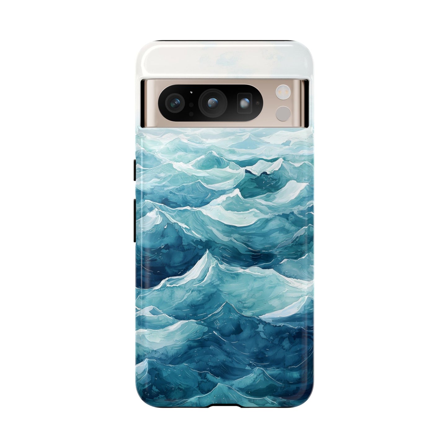 Aqua Drift Watercolor Phone Case for iPhone, google Pixel & Samsung