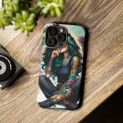 Urban Wildflower – Edgy Tattooed Beauty Mobile Cover