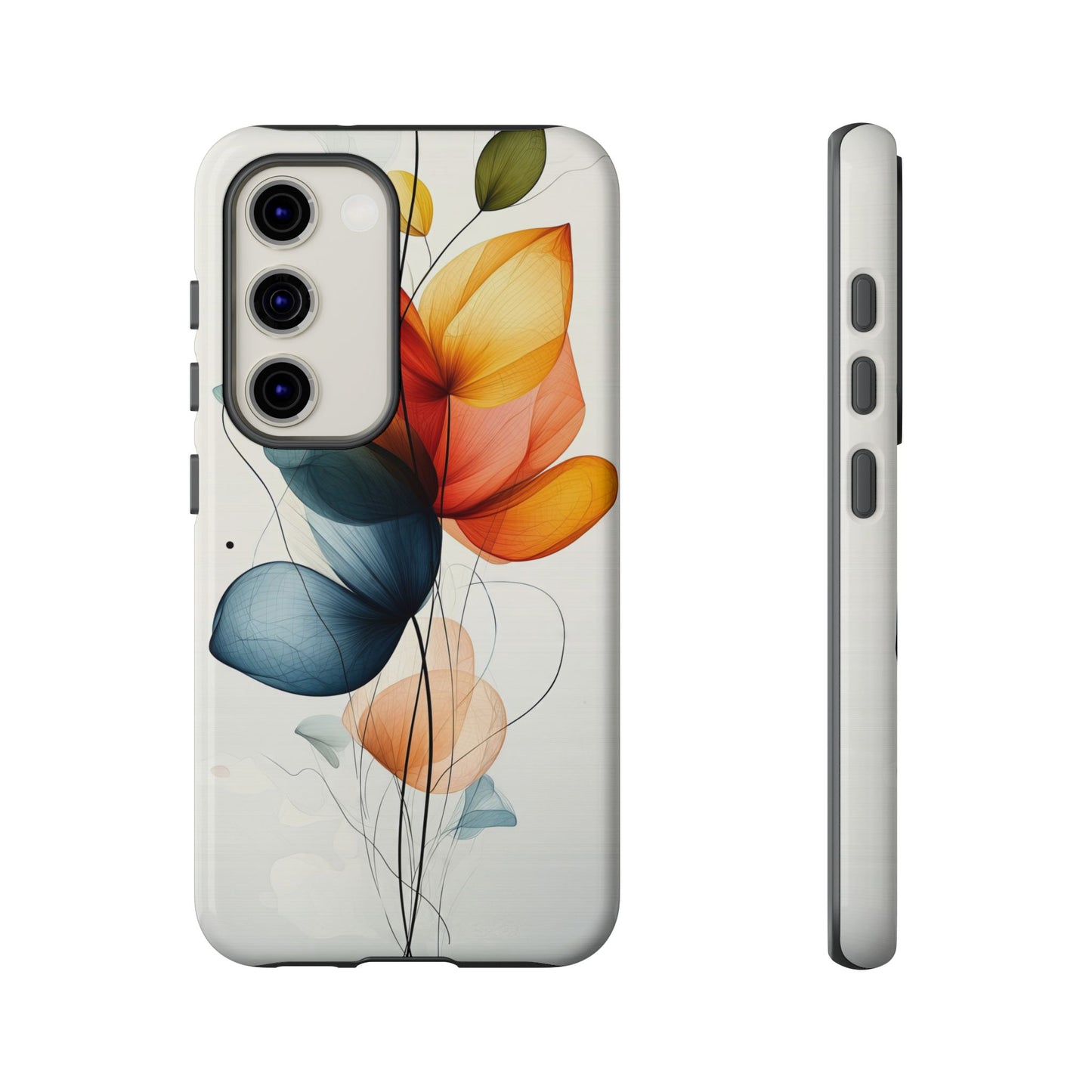 Whispering Petals – Elegant Floral Art Case for iPhone, Pixel & Samsung
