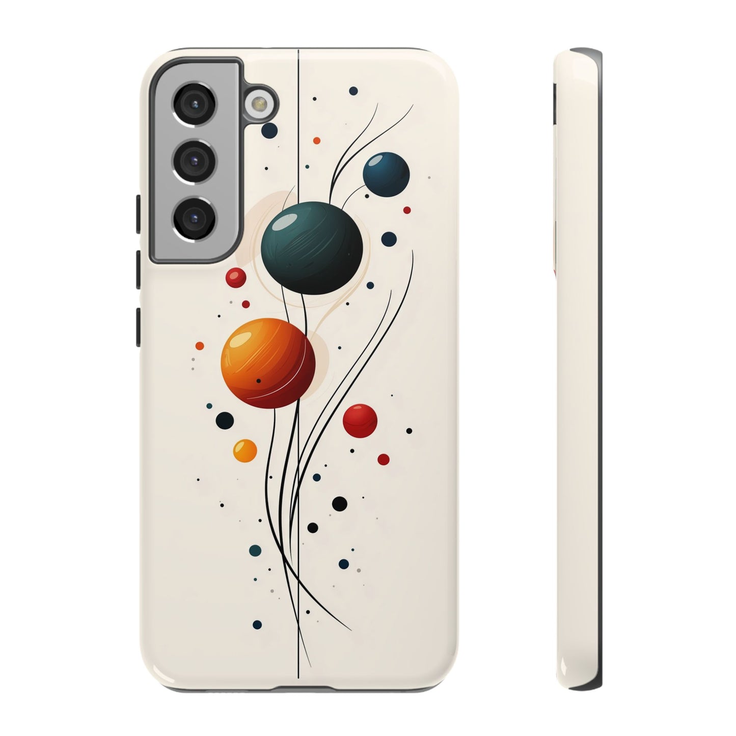 Modern Orbit Abstract Phone Case – Minimal Planet-Inspired Design for iPhone, Samsung & Pixel