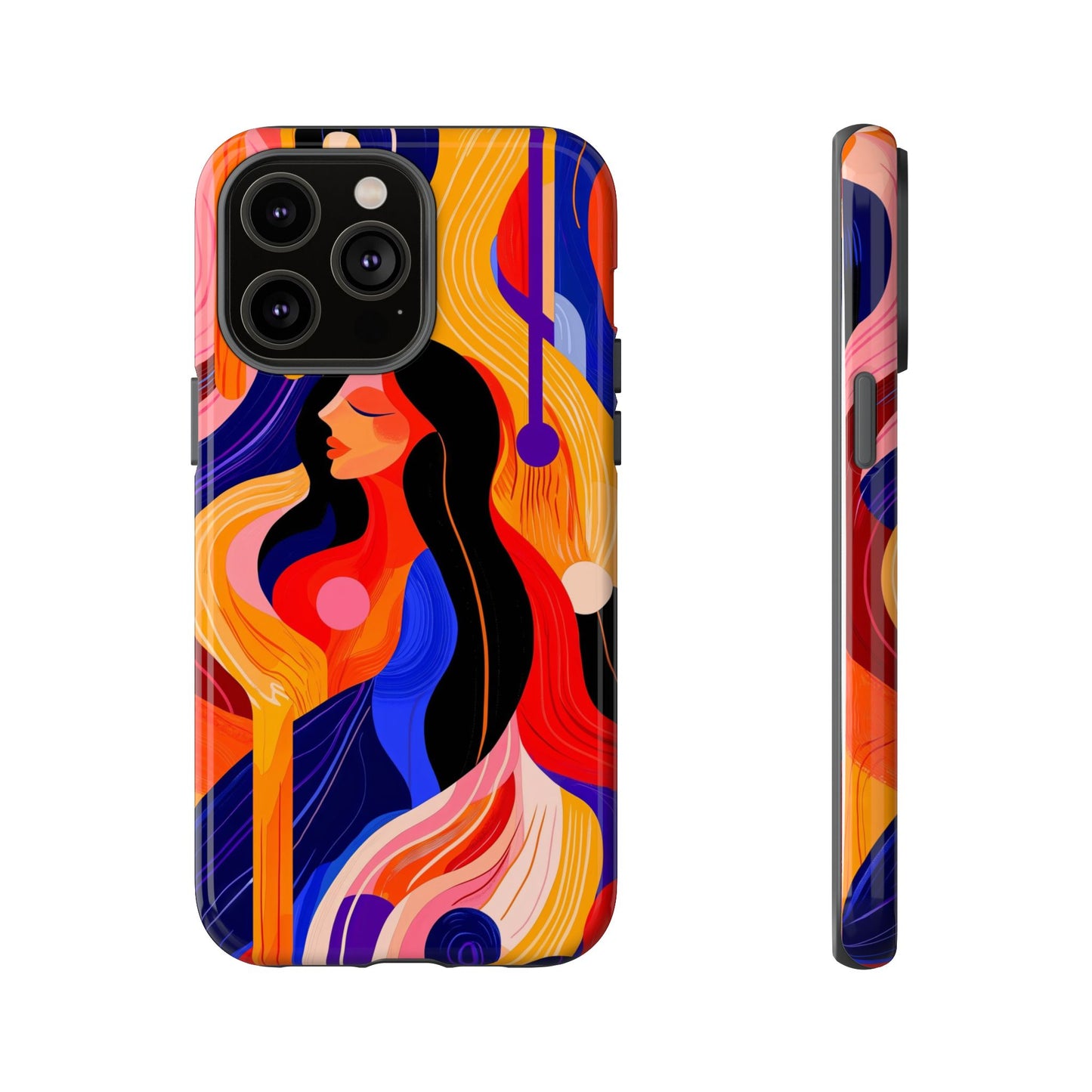 Muse in Motion – Abstract Goddess Phone Case for iPhone, Samsung & Pixel