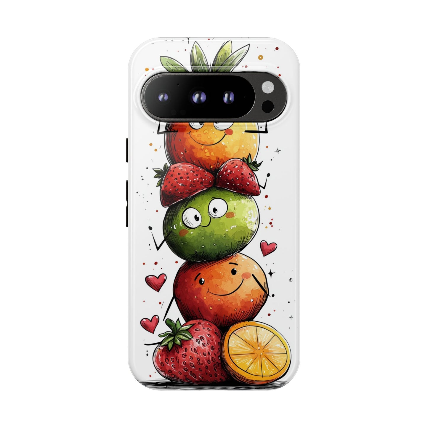 Cute Fruit Stack Phone Case – Fun & Playful Anime Art for iPhone, Google Pixel & Samsung