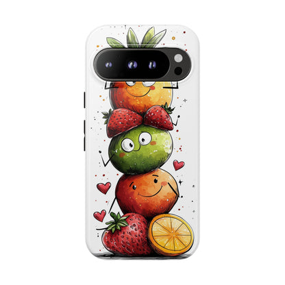 Cute Fruit Stack Phone Case – Fun & Playful Anime Art for iPhone, Google Pixel & Samsung