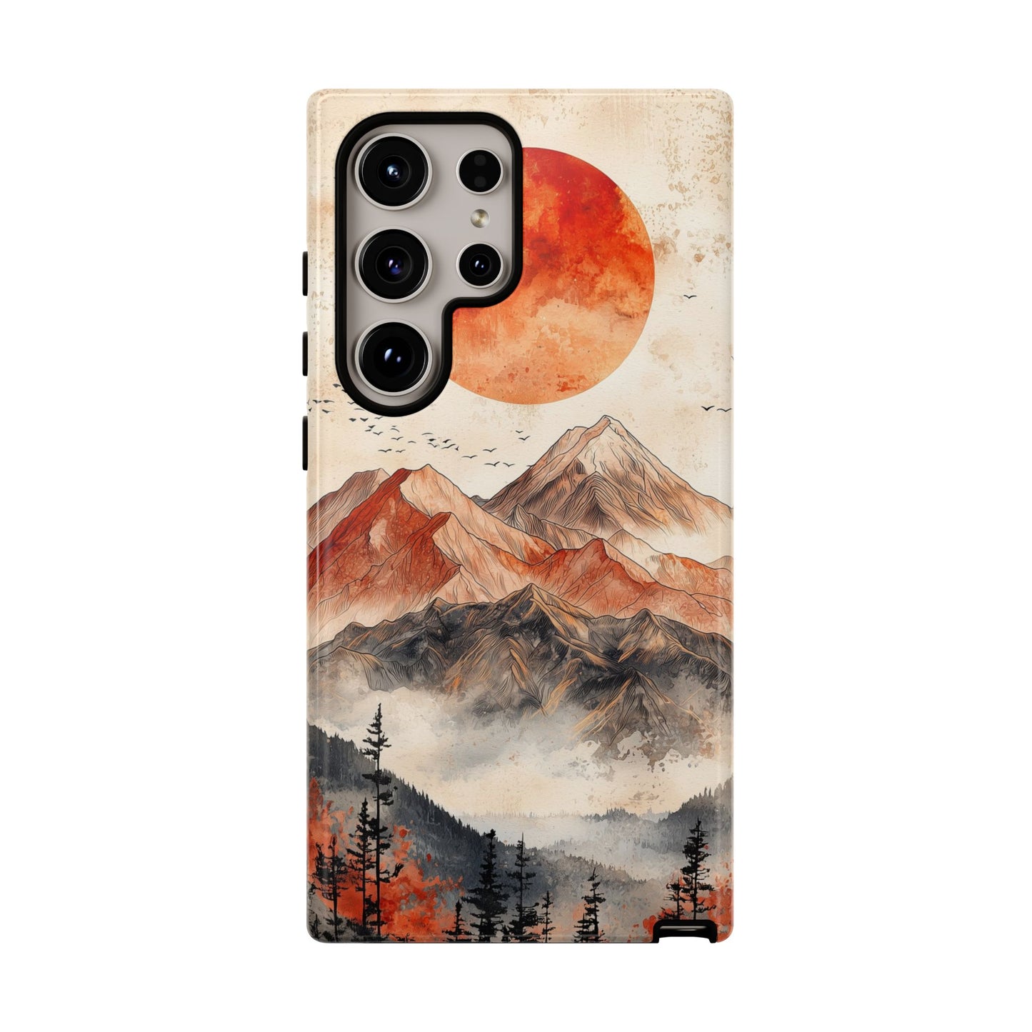 Boho Mountain Sunrise Phone Case for iPhone, Pixel & Samsung