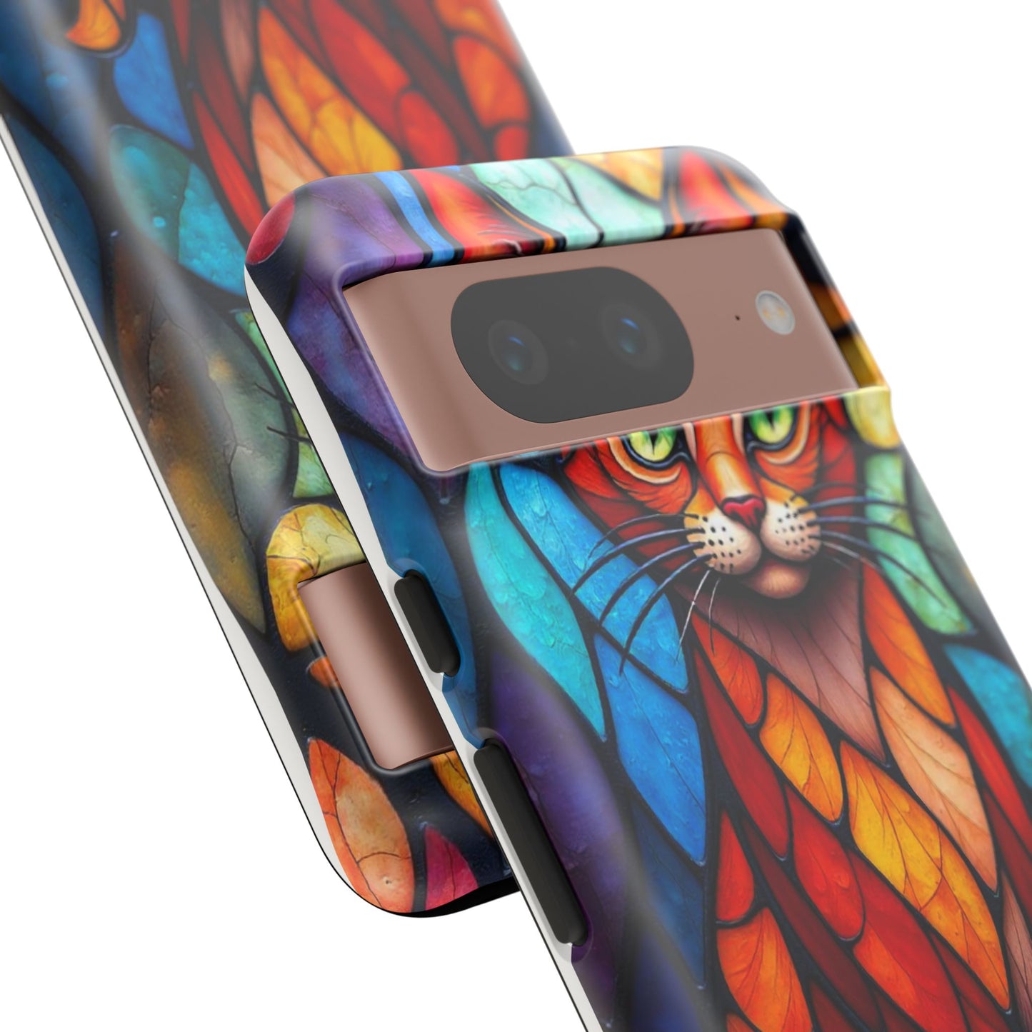 Geometric Cat: Colorful Abstract Portrait