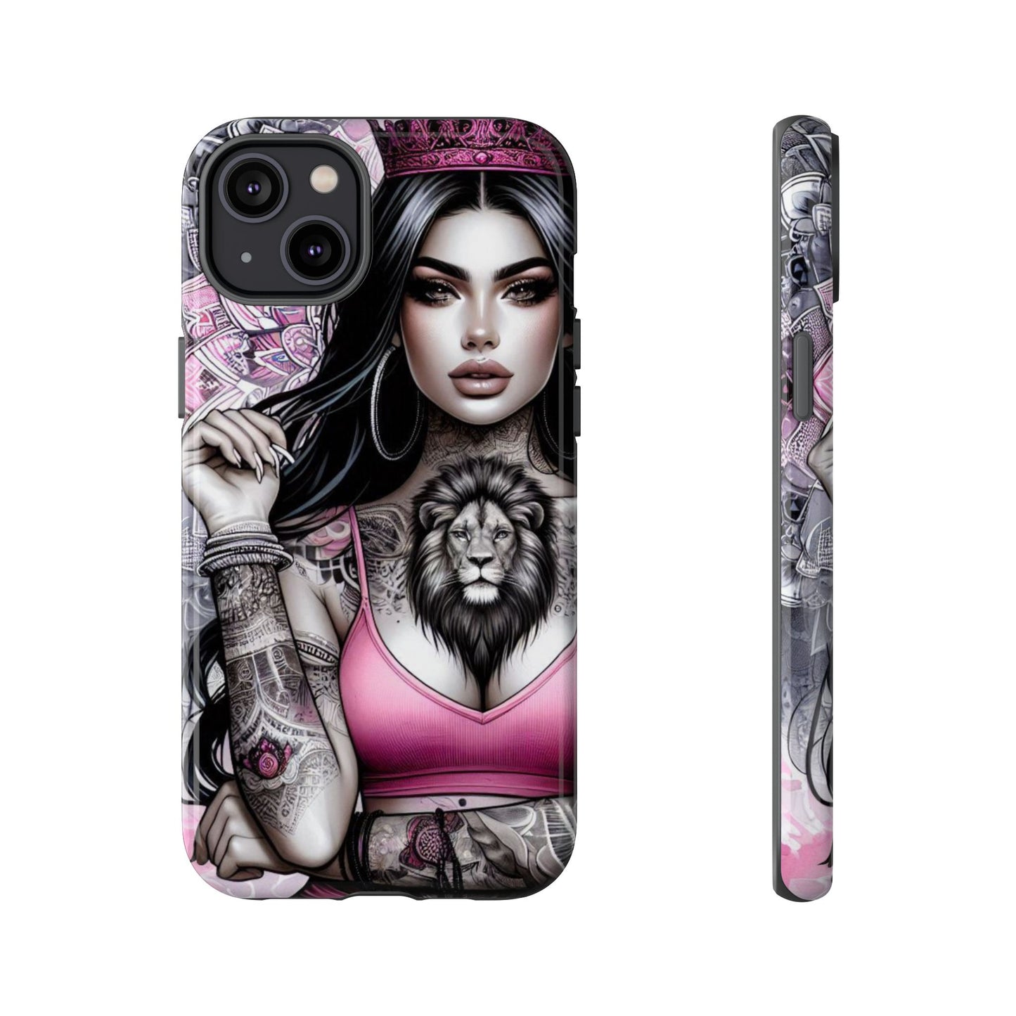 Queen of the Jungle – Regal Tattooed Goddess Mobile Cover