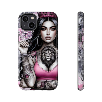 Queen of the Jungle – Regal Tattooed Goddess Mobile Cover
