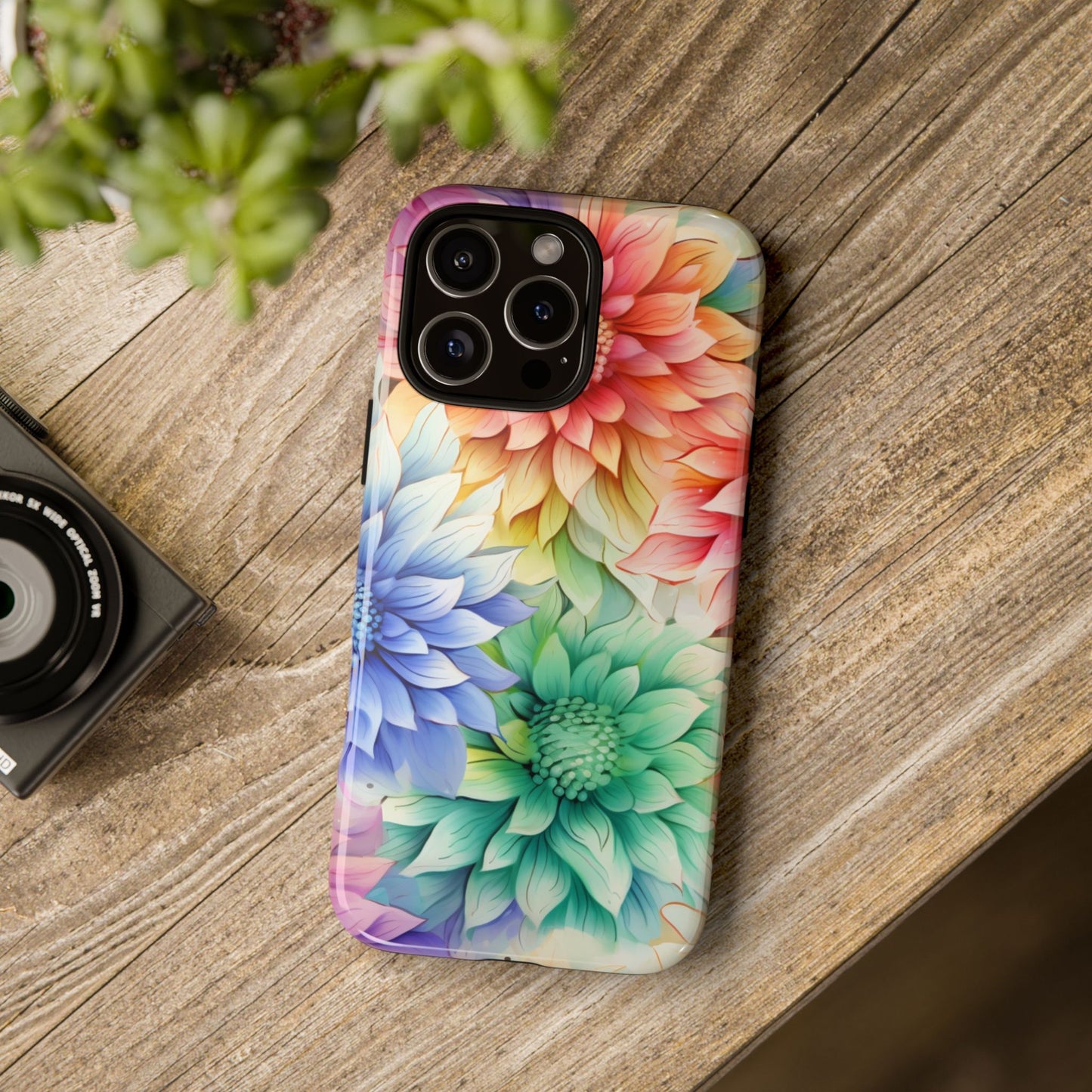 Rainbow Bloom Mandala Floral Mobile Case