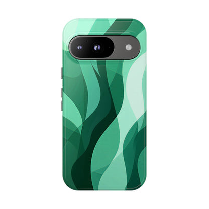 Verdant Flow – Abstract Nature-Inspired Phone Case for iPhone, Samsung & Pixel