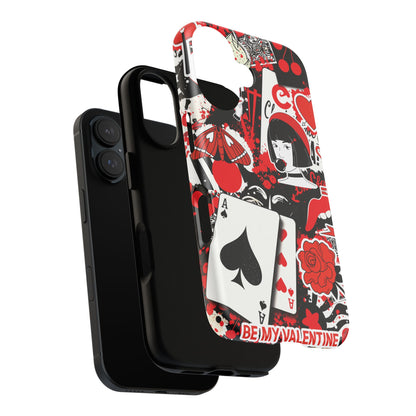 Bold Red & Black Ace Card Phone Case
