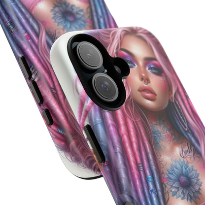 Boho Dream – Vibrant Dreadlocks & Floral Ink Mobile Cover