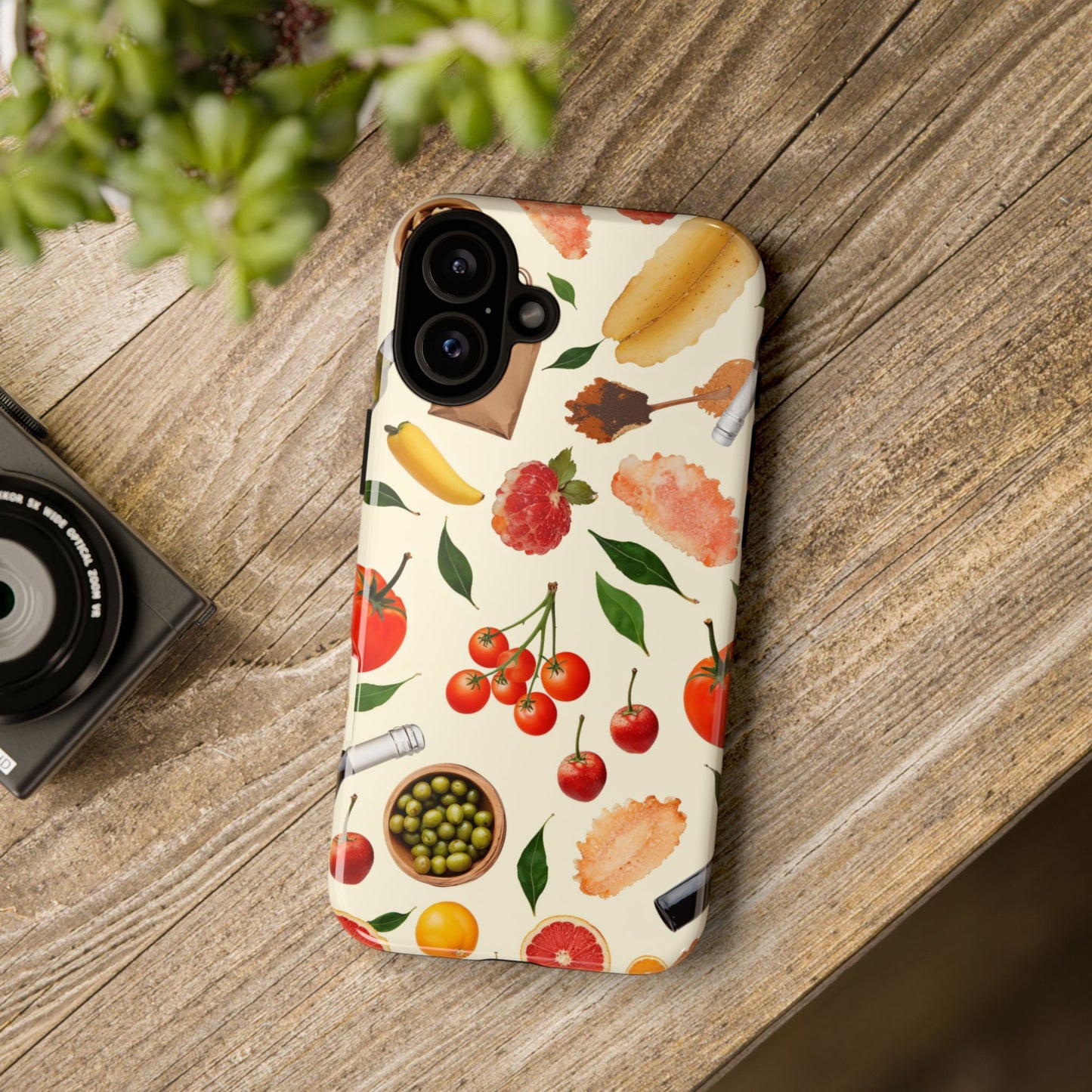 Fresh Fruits & Veggies Pattern Phone Case