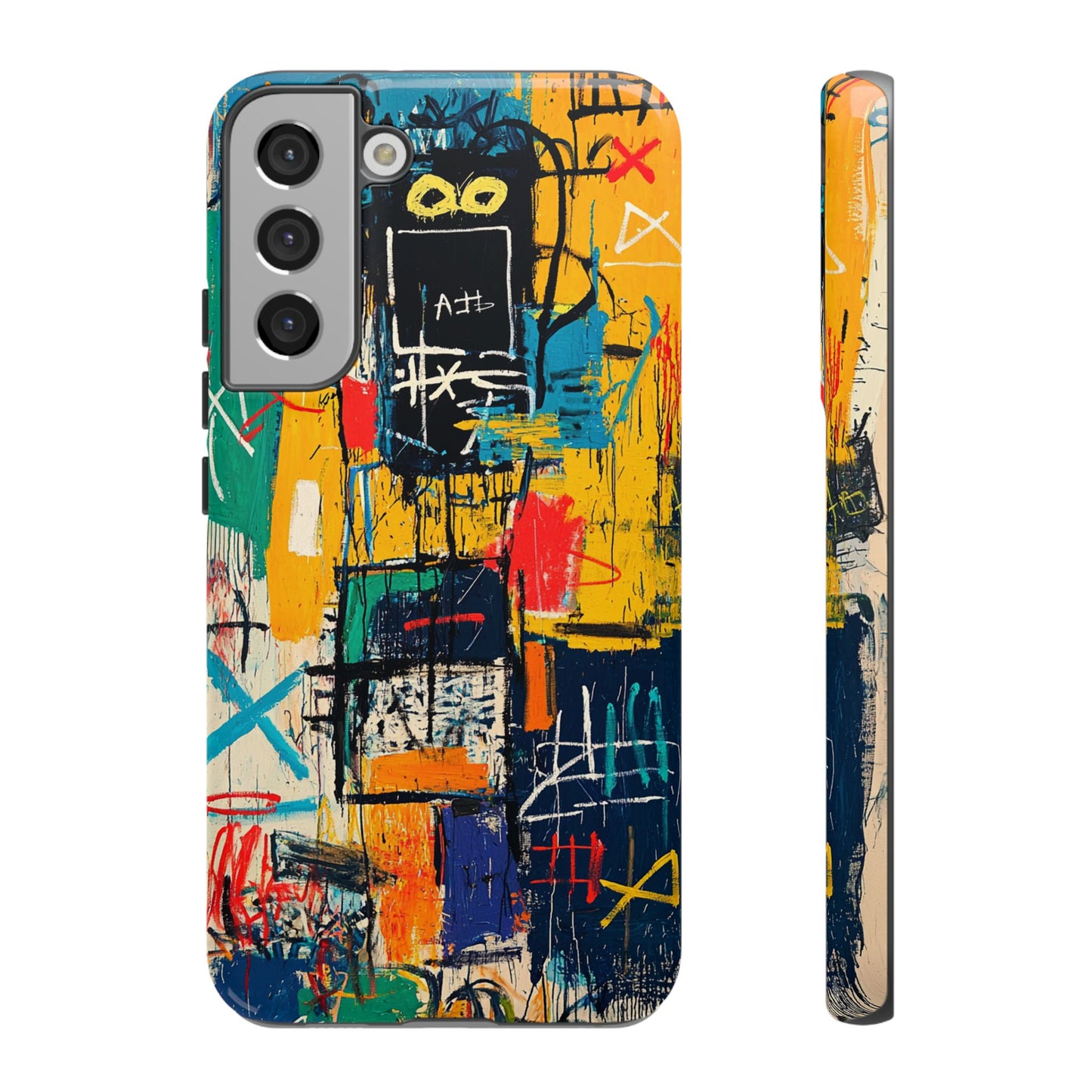 Basquiat Phone Case – Urban Street Art Design - iPhone, Samsung & Google Pixel Cover - Artistic Painting Case,  Art Lover Gift