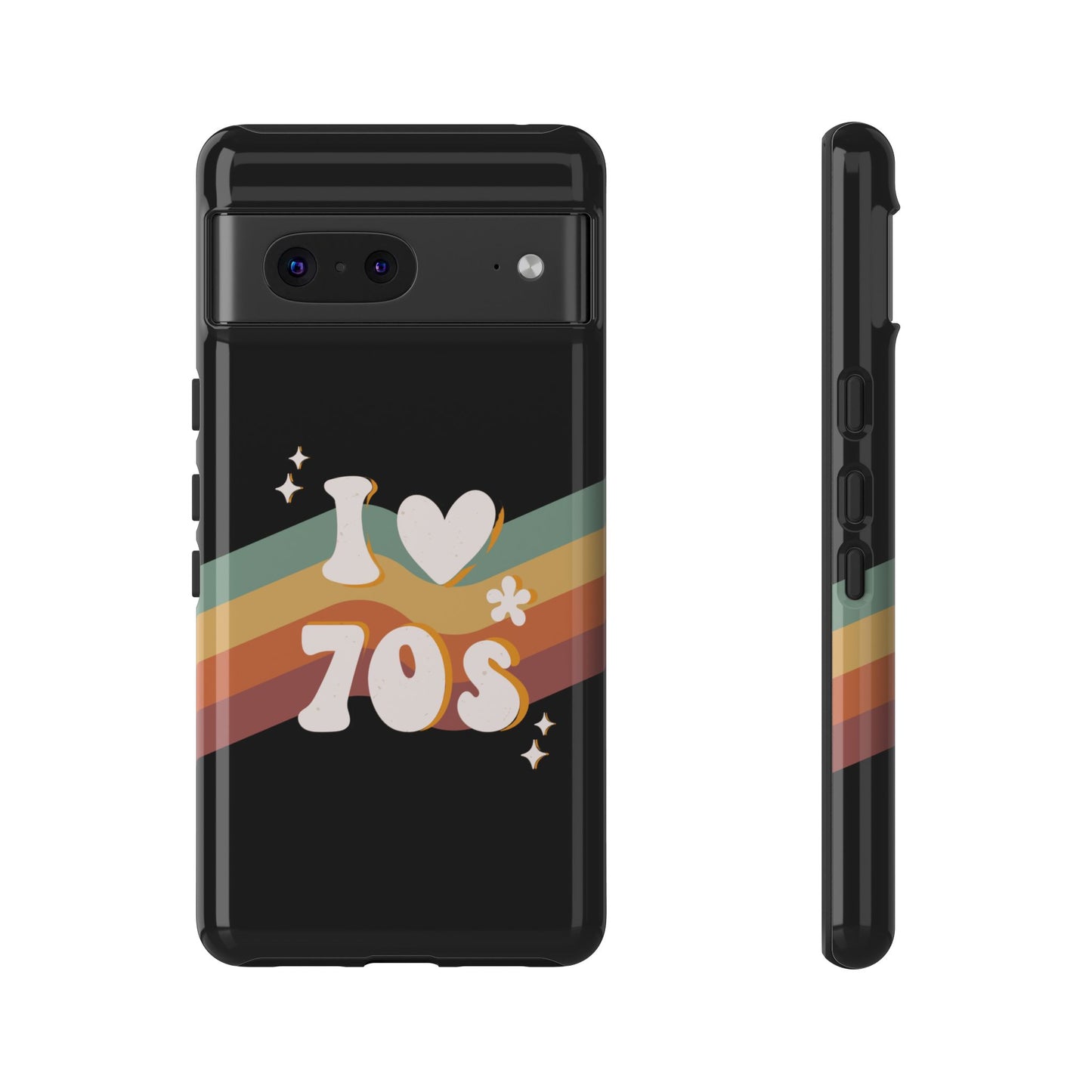 Retro "I Love 70s" Phone Case – Vintage Groovy Design for iPhone, Samsung & Google Pixel