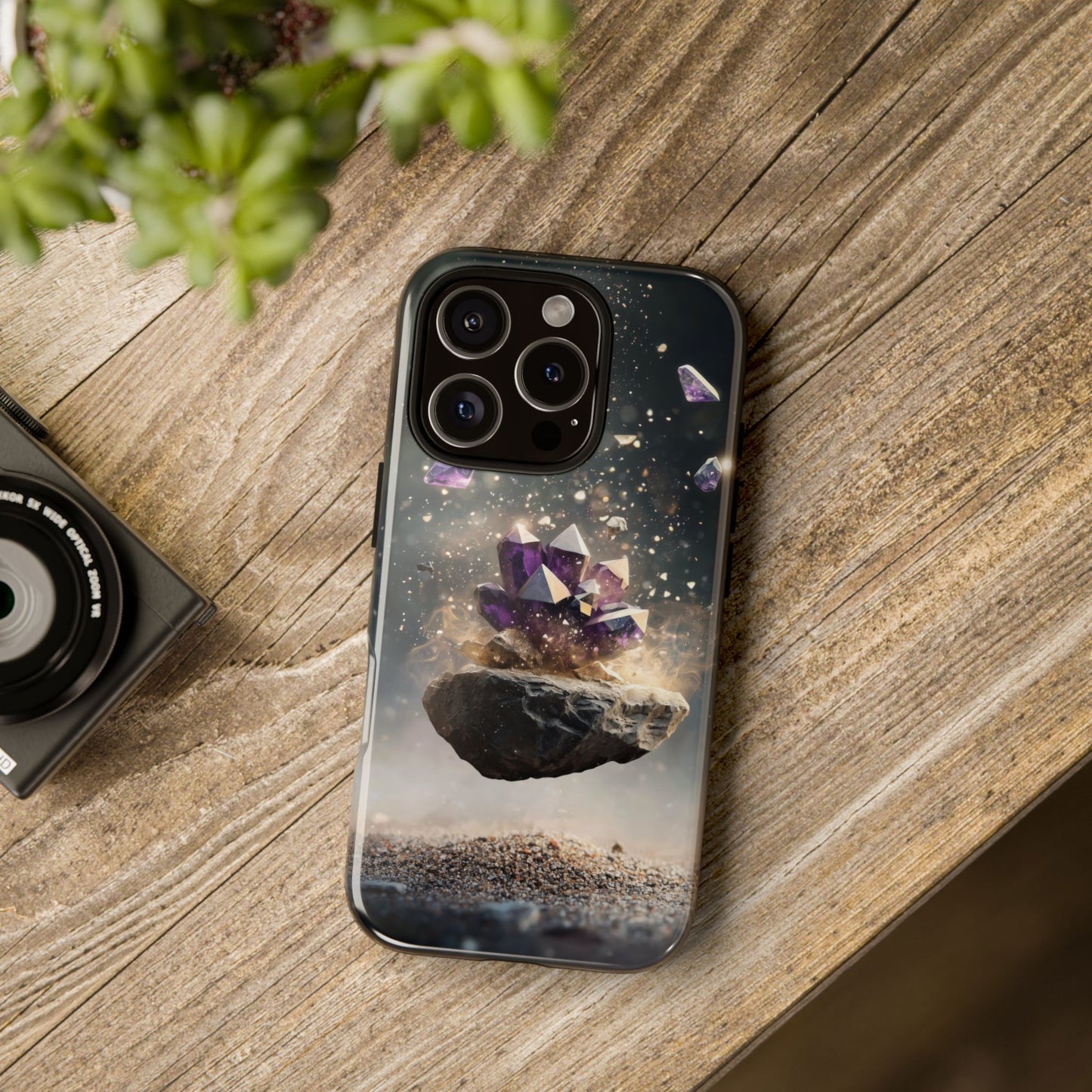 Mystic Amethyst Stones Phone Case for iPhone, Samsung & Google Pixel