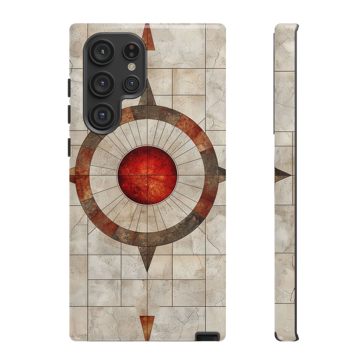 Boho Stone Compass Phone Case for iPhone, Pixel & Samsung
