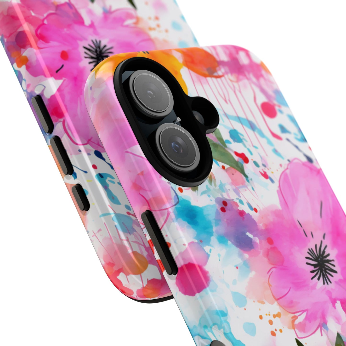 Vibrant Watercolor Floral Phone Case – Artistic & Colorful Design