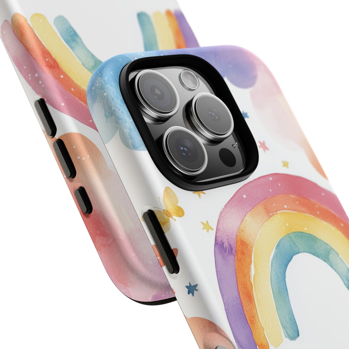 Rainbow Whimsy Watercolor Phone Case for iPhone, google Pixel & Samsung