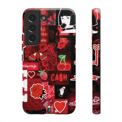Red Pop Art Neon Vibes Phone Case