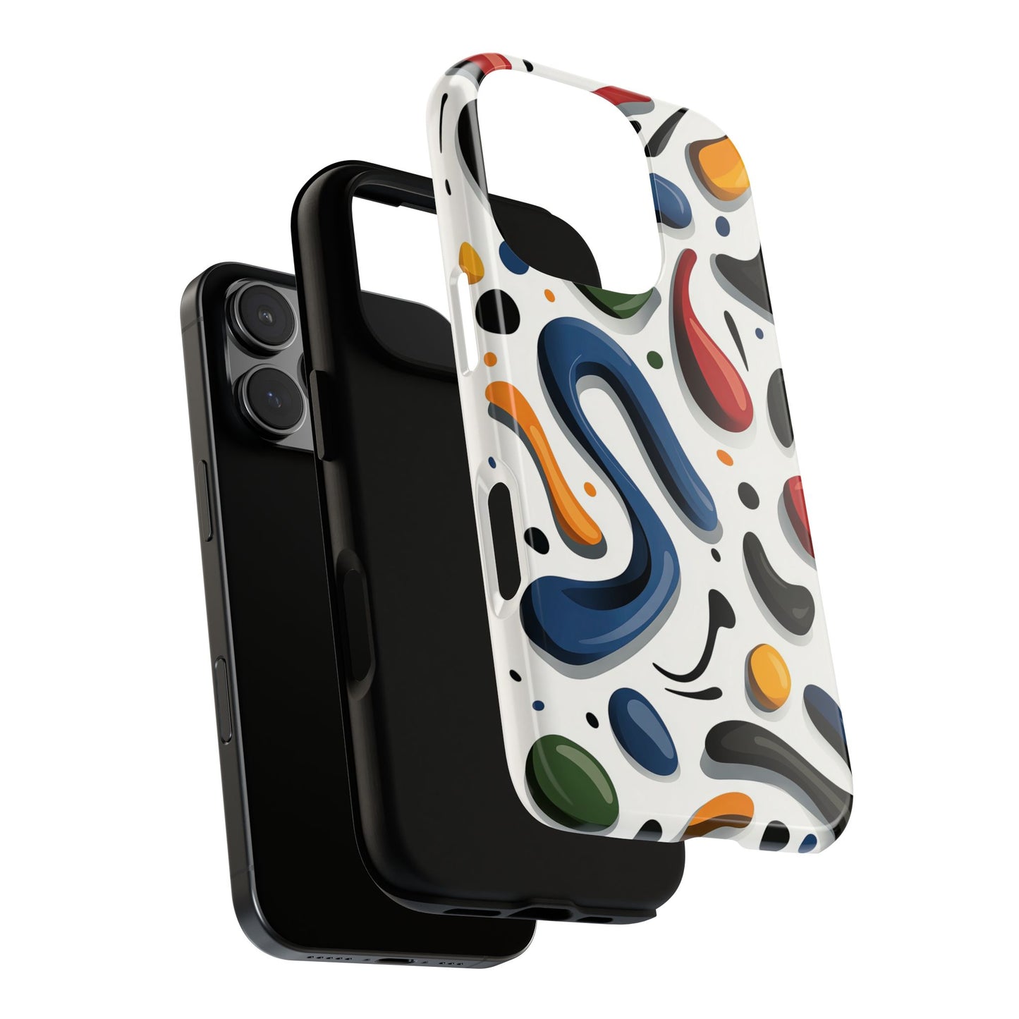 Color Cascade – Glossy Abstract Blob Case for iPhone, Pixel & Samsung