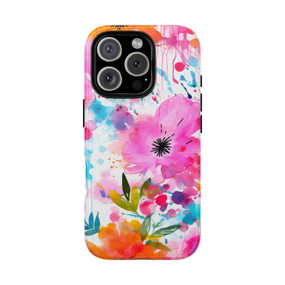 Vibrant Watercolor Floral Phone Case – Artistic & Colorful Design