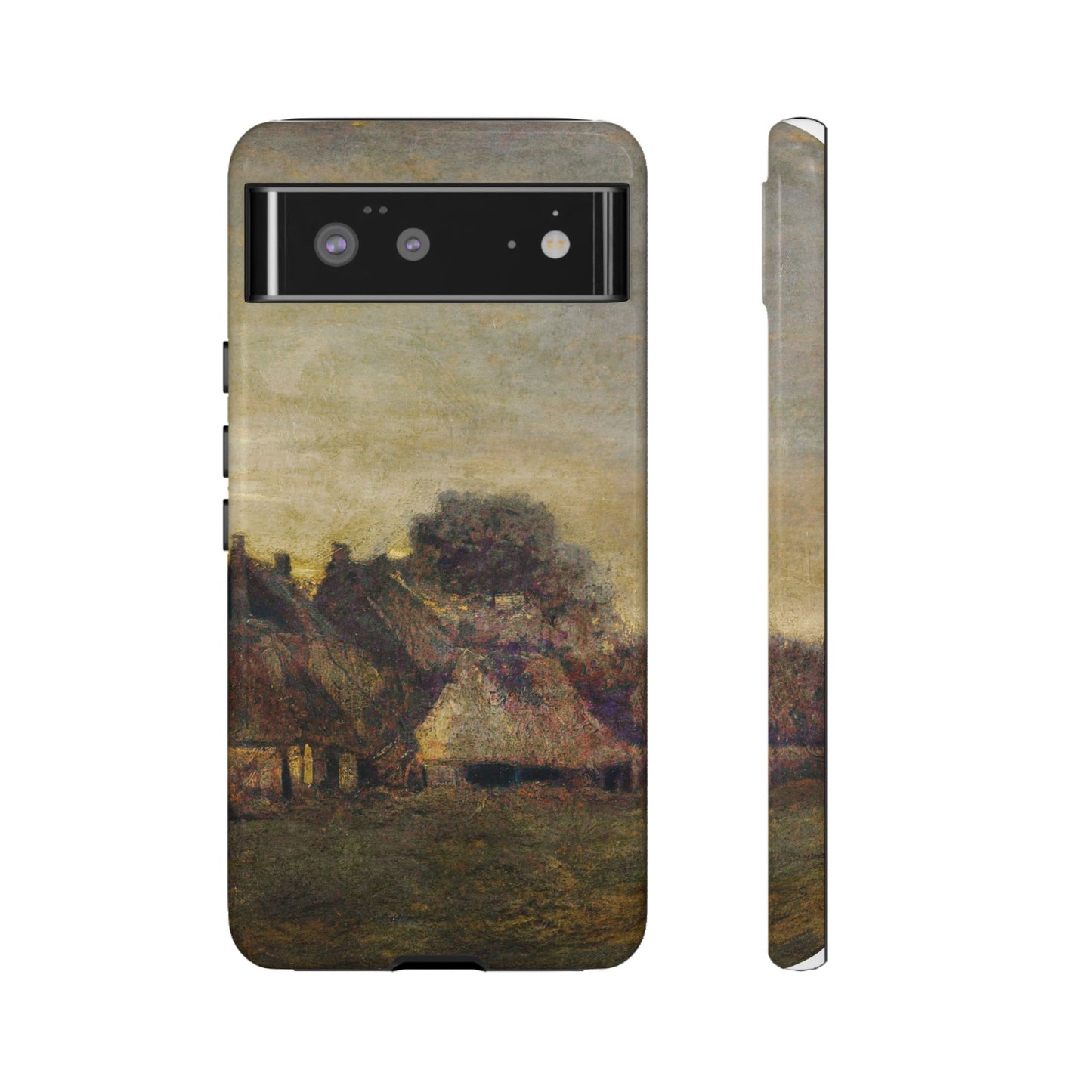 Van Gogh Village Painting Phone Case - iPhone, Samsung, Pixel - Artistic Starry Night Cover, Gift for Art Lovers