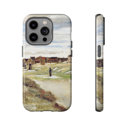 Van Gogh Village Painting Phone Case - iPhone, Samsung, Pixel - Art Print Cover, Gift for Art Lovers