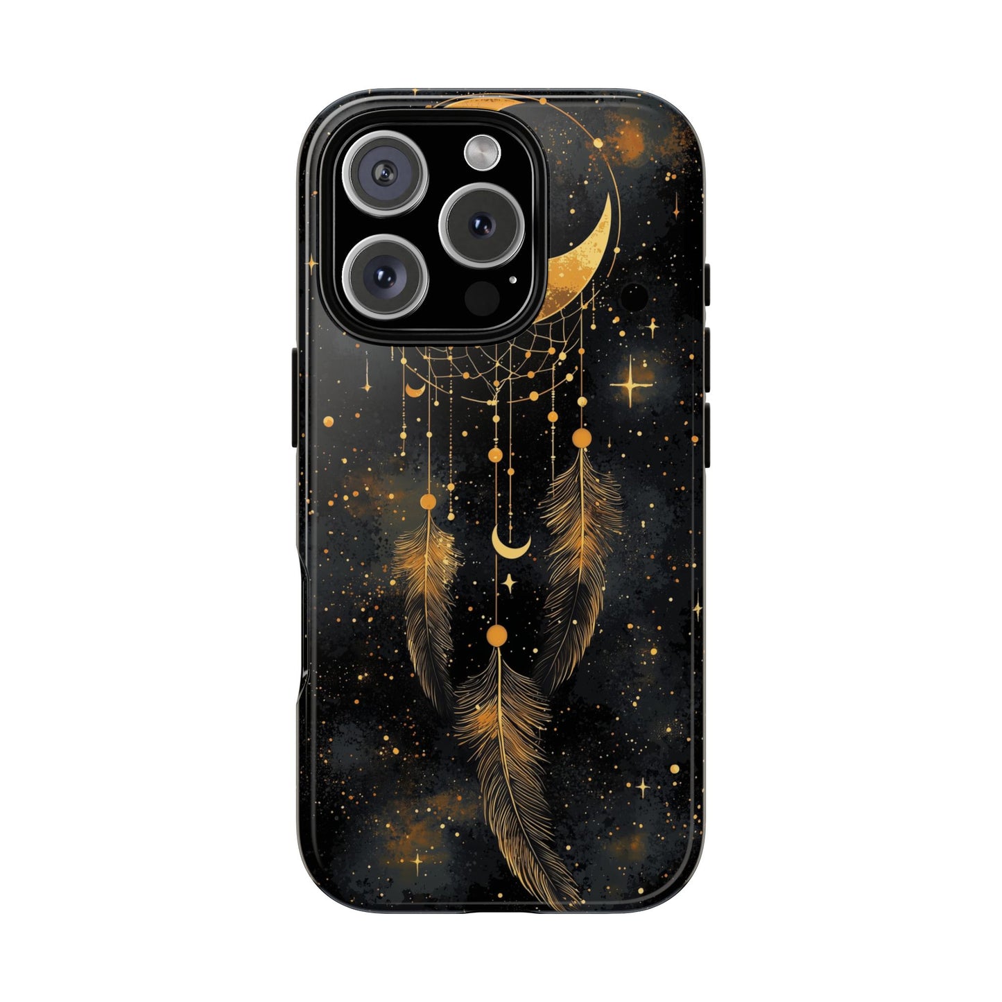 Golden Moon Boho Dreamcatcher Phone Case for iPhone, Pixel & Samsung