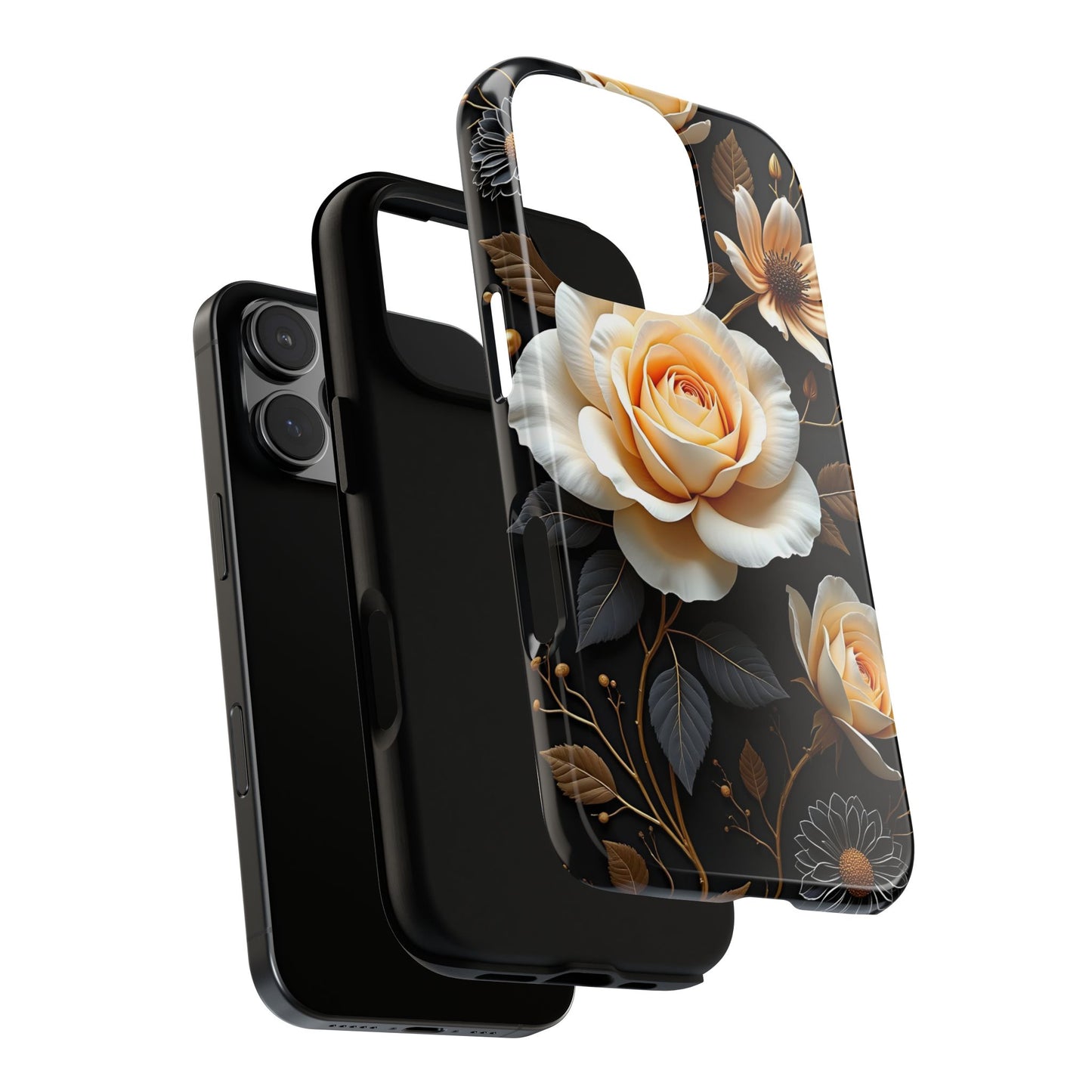 Elegant 3D Floral Design, Botanical Phone Case design for Iphone.