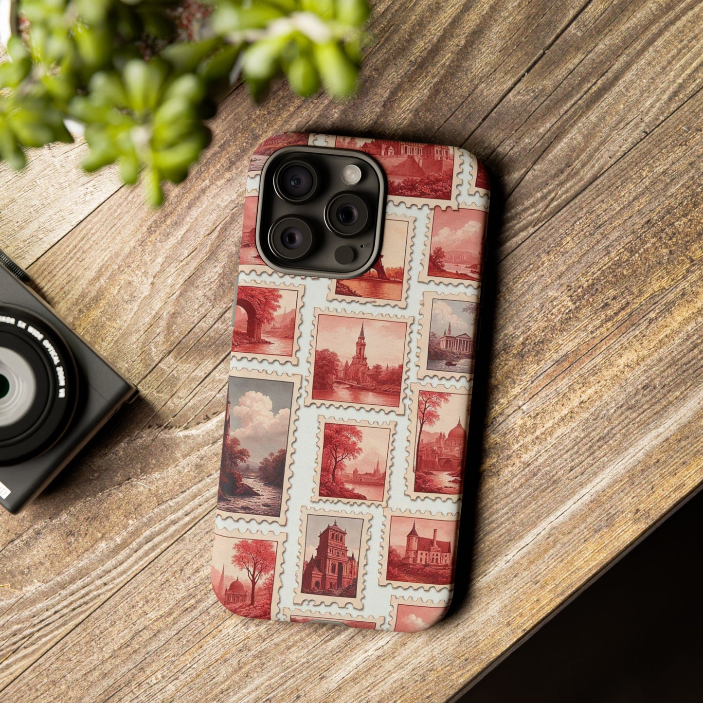 Vintage Postcard Stamps Phone Case