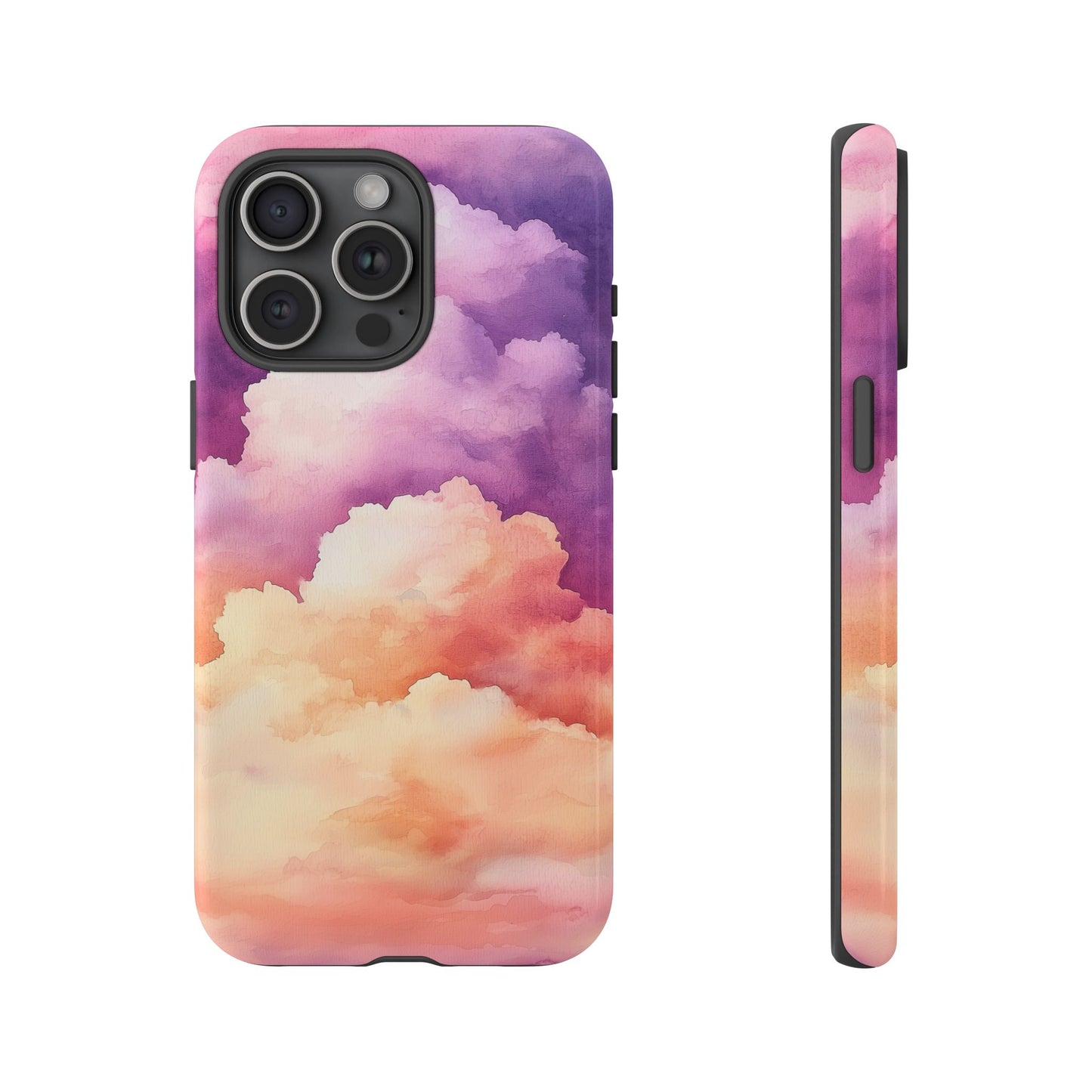 Cotton Candy Skies Watercolor Phone Case for iPhone, google Pixel & Samsung