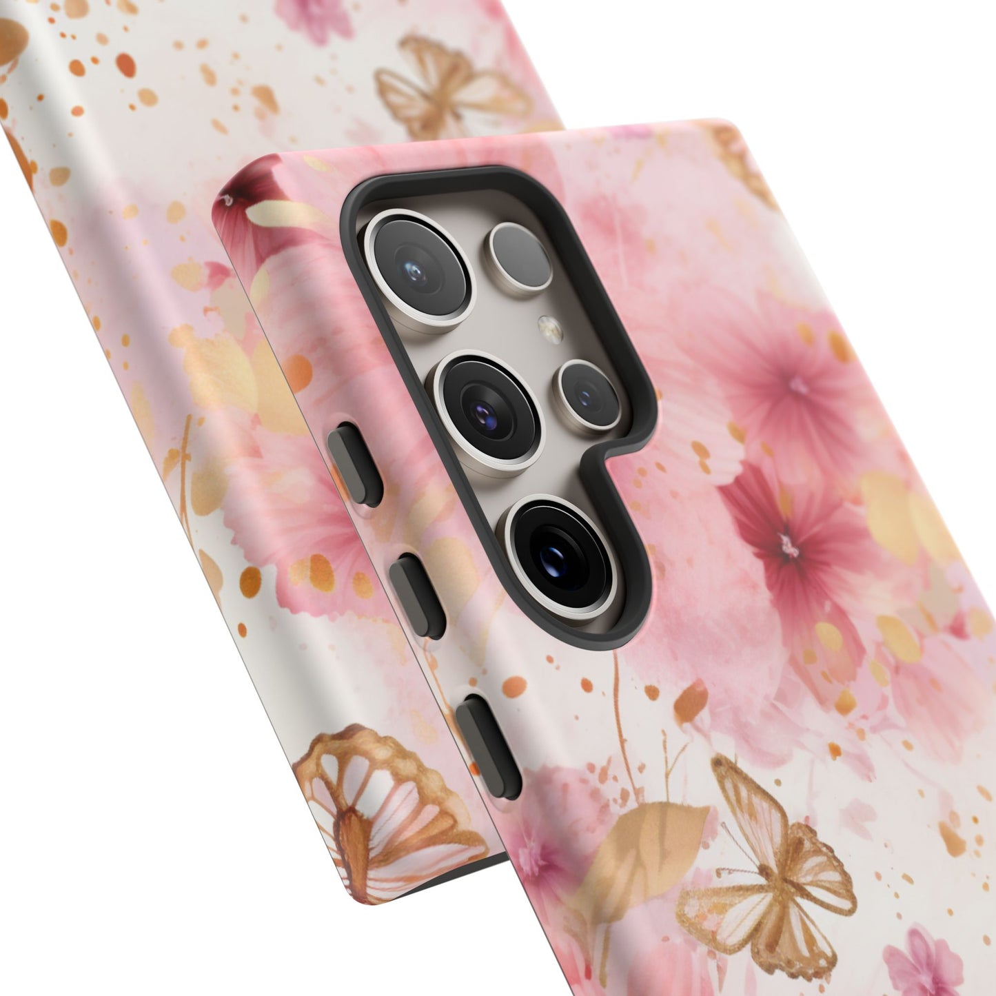 Blush Elegance Floral Mobile Case