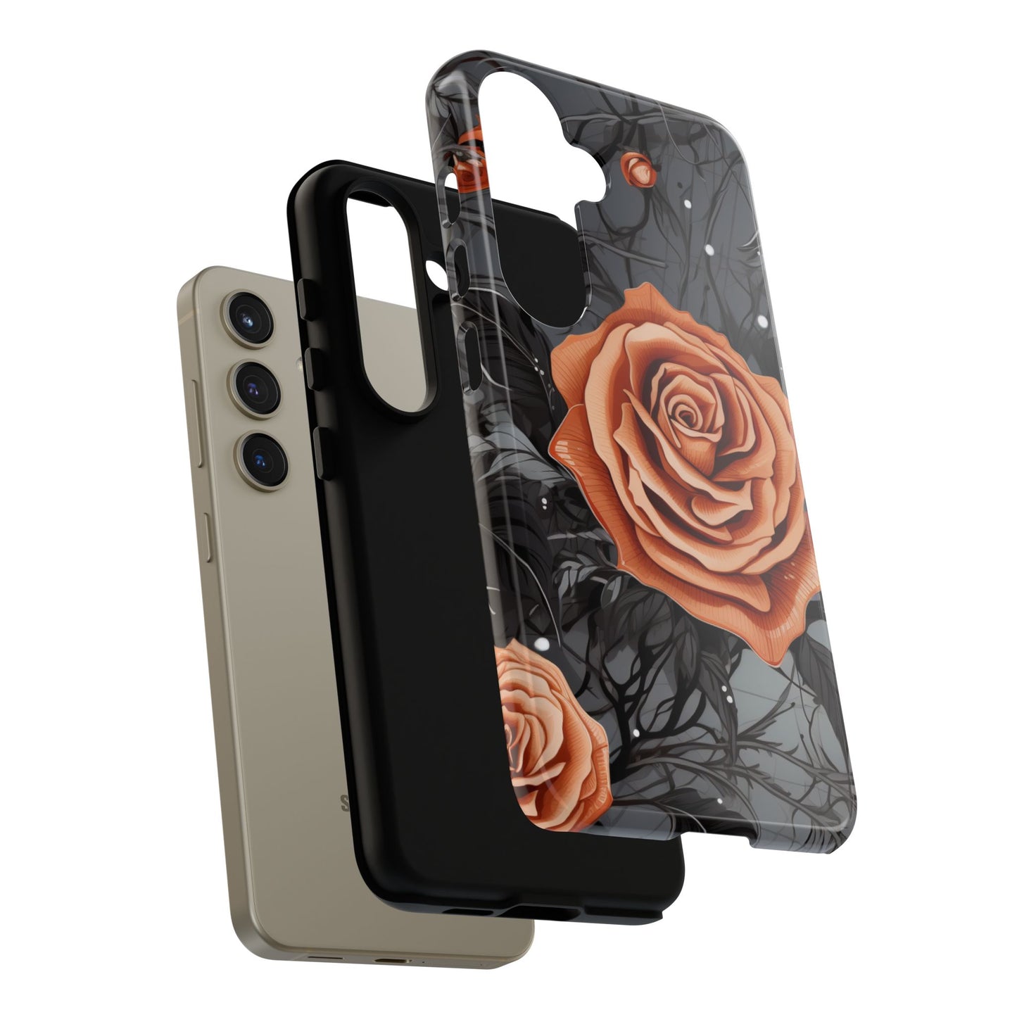 Mystic Noir Rose Mobile Case