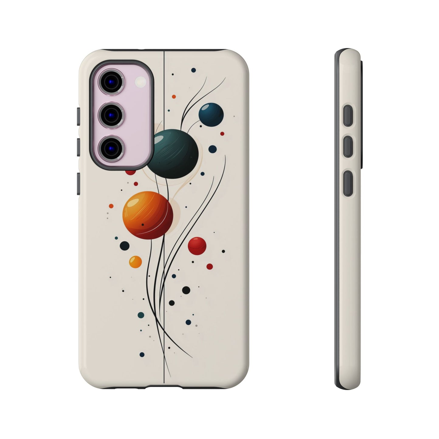 Modern Orbit Abstract Phone Case – Minimal Planet-Inspired Design for iPhone, Samsung & Pixel