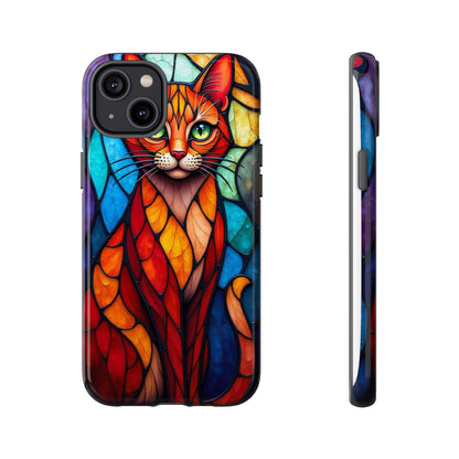 Geometric Cat: Colorful Abstract Portrait