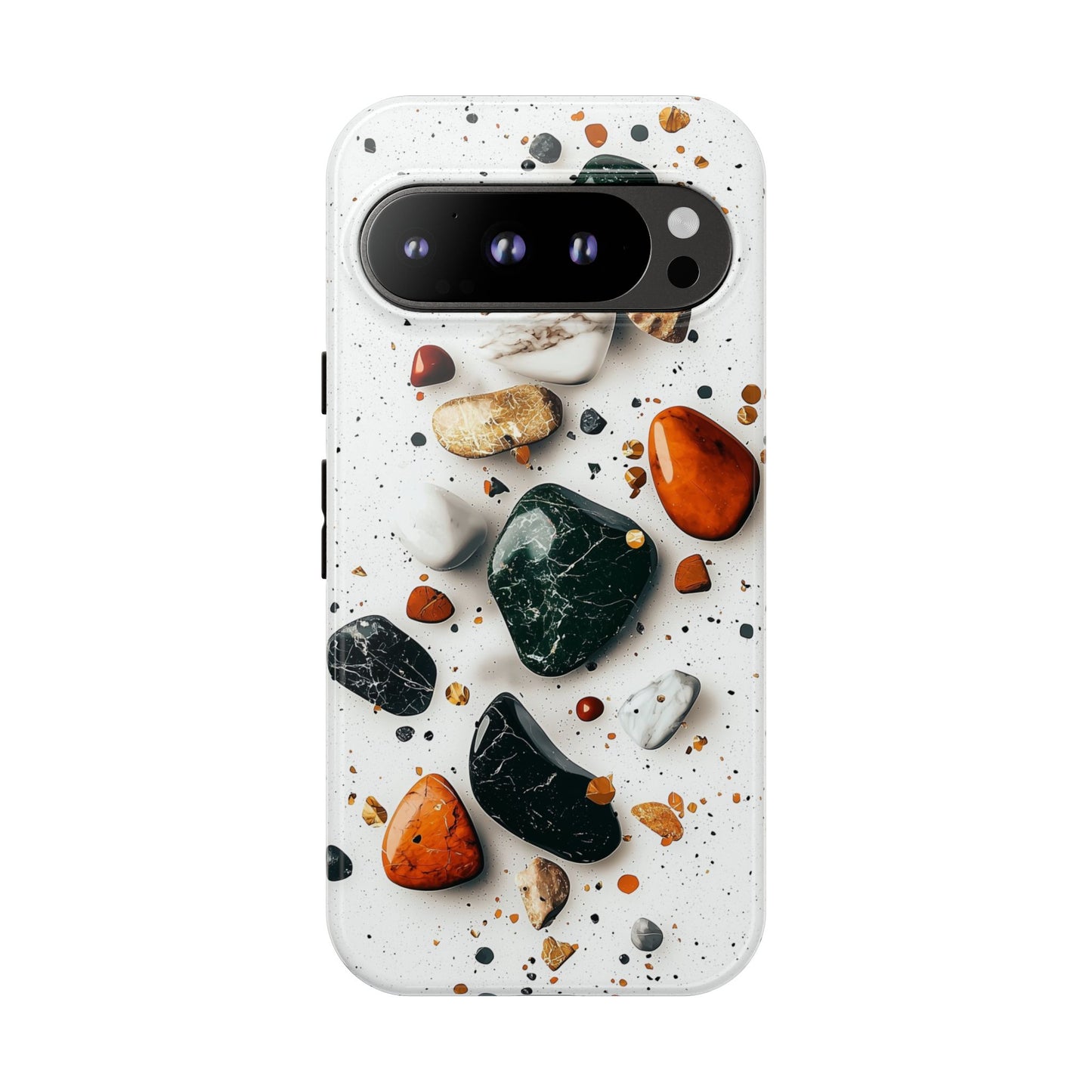 Marble Mosaic Charm – Terrazzo Stone Phone Case for iPhone, google Pixel & Samsung
