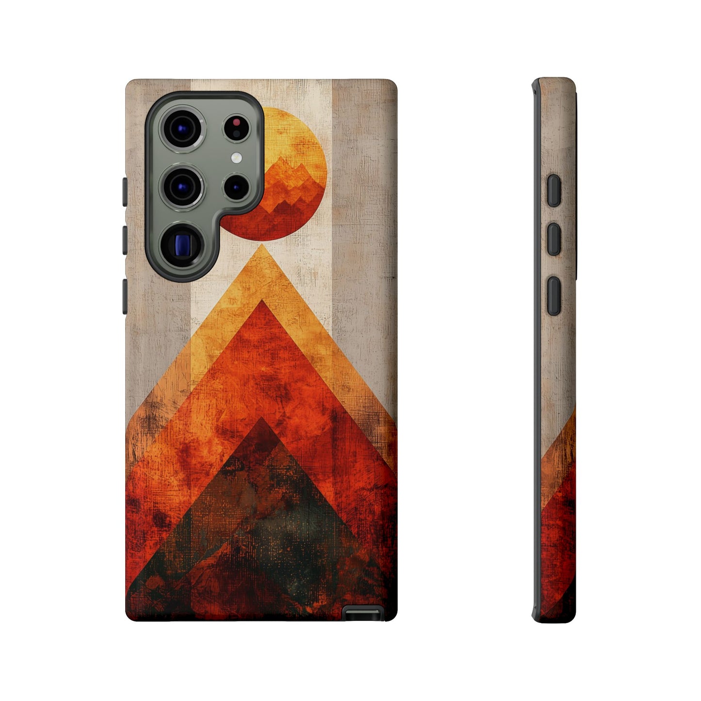Boho Sun & Peaks Geometric Phone Case for iPhone, Pixel & Samsung