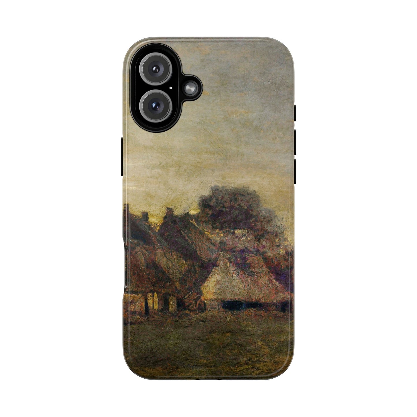 Van Gogh Village Painting Phone Case - iPhone, Samsung, Pixel - Artistic Starry Night Cover, Gift for Art Lovers