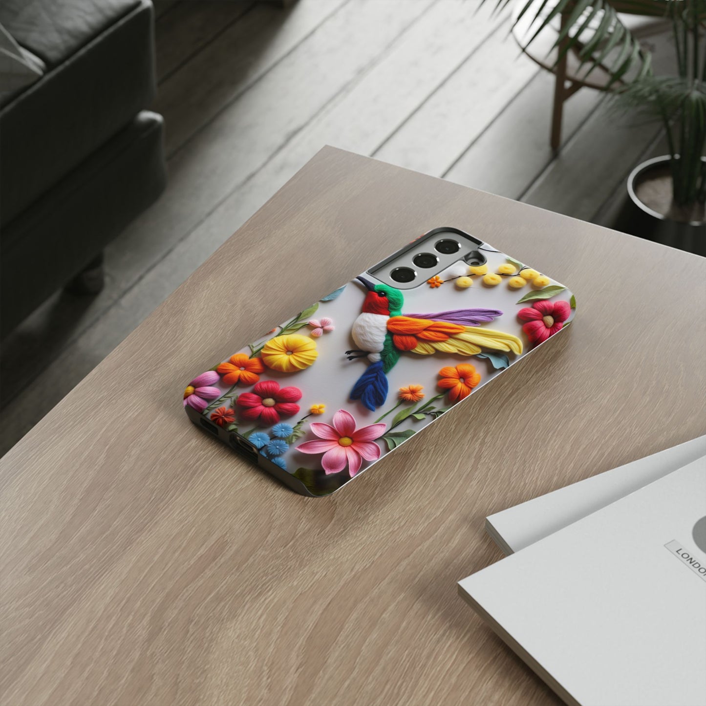 Elegant Hummingbird with Floral Mosaic Design | Nature's Artistic Vibes | Pixel 8 pro