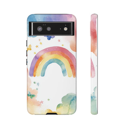 Rainbow Whimsy Watercolor Phone Case for iPhone, google Pixel & Samsung