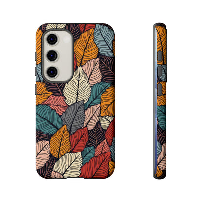Colorful Abstract Leaves Pattern Design